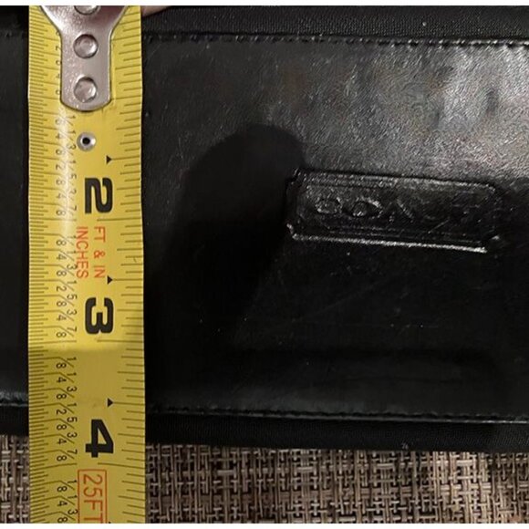 Vintage Y2K Coach Mercer nylon twill, leather shoulder bag, black - Picture 6 of 7